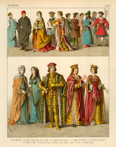 Spanische Tracht 1400 von Albert Kretschmer